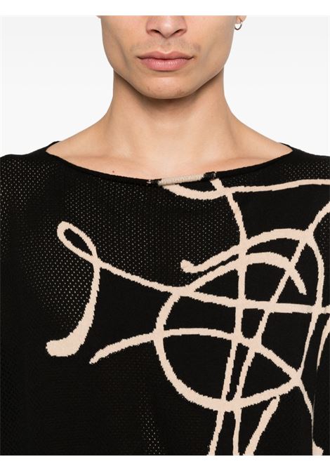 top beach graffiti orb unisex nero VIVIENNE WESTWOOD | 8101000P-K0073N401